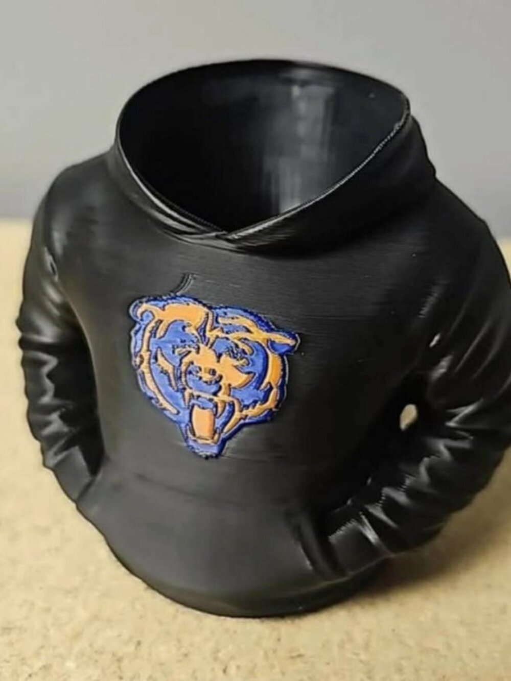 Chicago Bears Hoodie Pen Holder - 3D Printed Desk Organizer